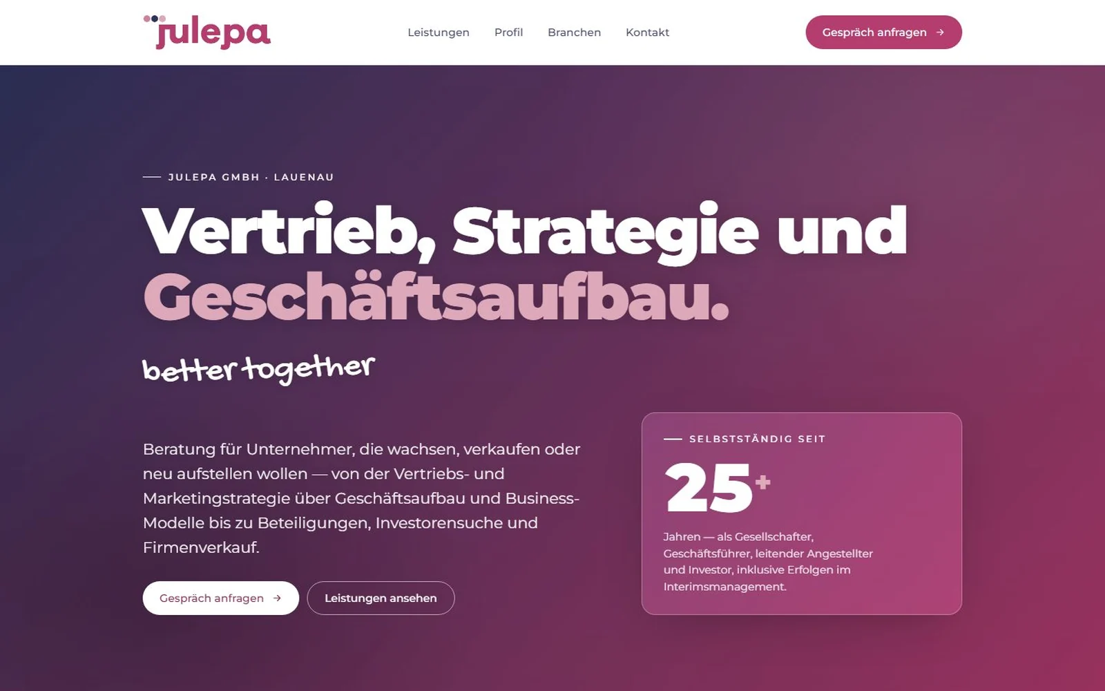 julepa.online — Vorschau
